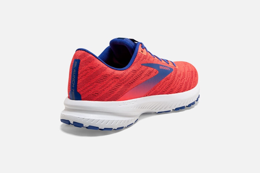 Brooks Launch 7 Road Running Shoes Womens Orange/Blue 109467-QLC